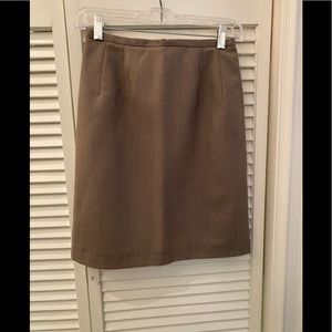 Harv’e Bernard brown heather tweed skirt 4P